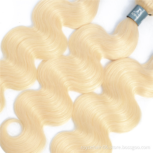 Wholesale Blonde 613 Virgin Hair, 100% Unprocessed Virgin Human Hair Blonde 613 Hair Bundle Extension